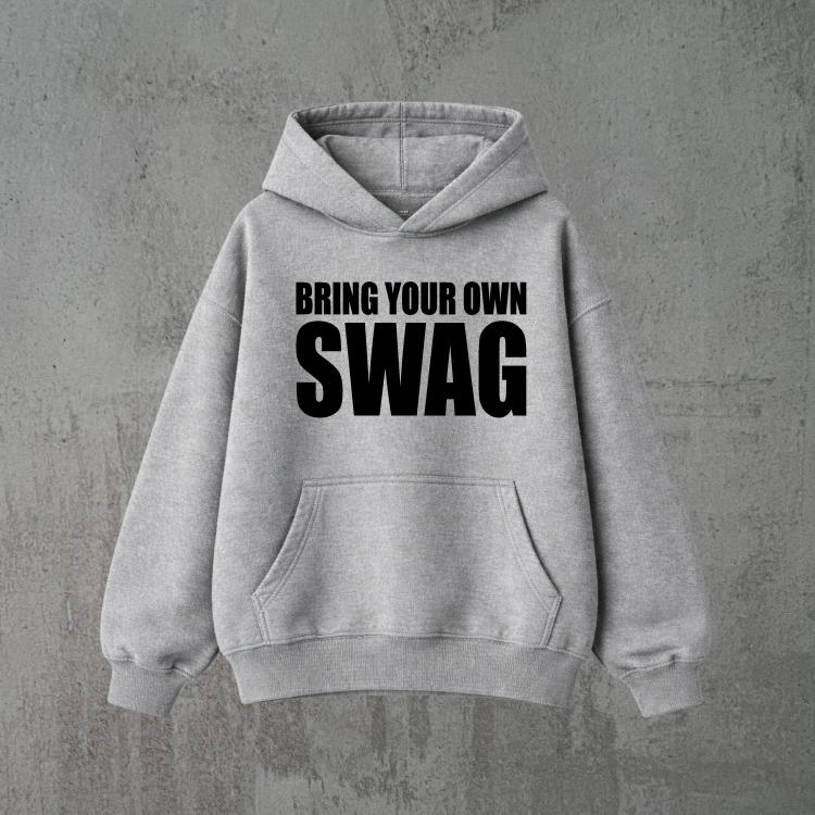 bring your own swag szara bluza czarny.png