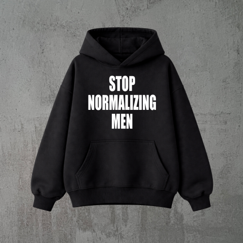 stop normalizing men czarna bluza.png