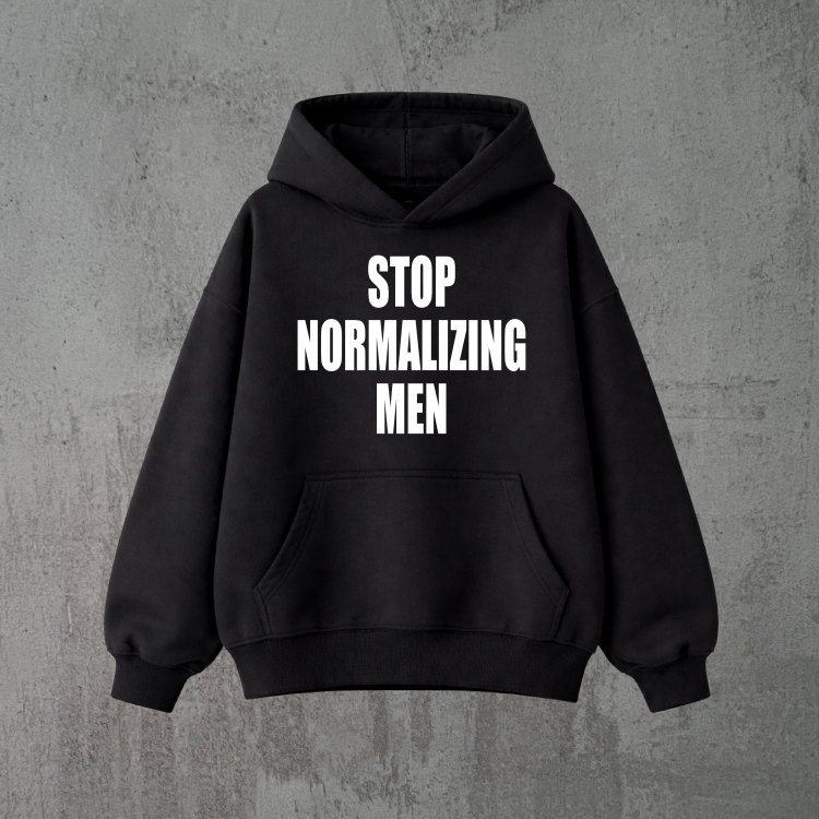stop normalizing men czarna bluza.png