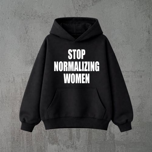 stop normalizing women czarna bluza.png