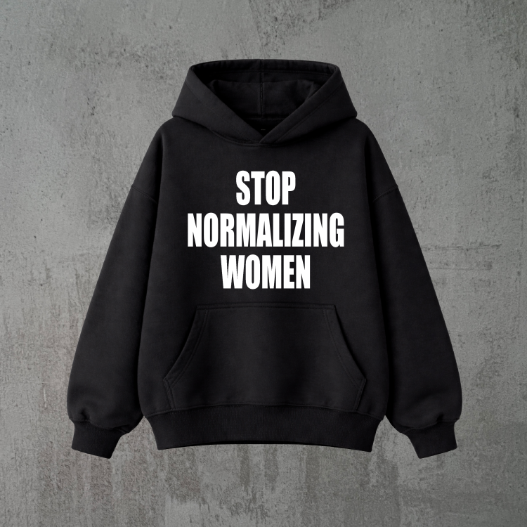 stop normalizing women czarna bluza.png